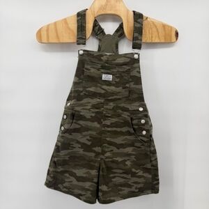 Levi's Green Camouflage Kids Overalls